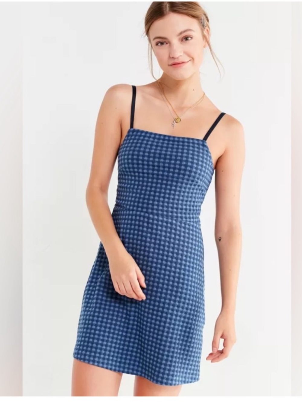 Urban Outfitters Gingham Checkered Mini Dress
